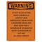 Signmission OSHA Warning Sign, 10" Height, Rigid Plastic, Do Not Delay Action When Chemicals, Portrait OS-WS-P-710-V-13074 - alternate 1